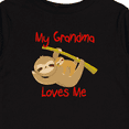 thumbnail image 4 of Inktastic My Grandma Loves Me Sloth Boys or Girls Long Sleeve Toddler T-Shirt, 4 of 5