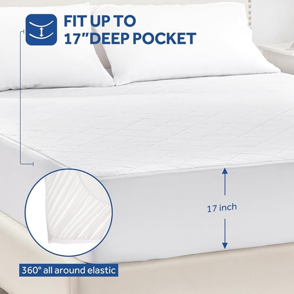 Heated Mattress Pad Cal King Size, Plush Top, Coral Fleece Electric Bed Warmer with Dual Controller, 10 Heat Settings, Auto Off 1-12 Hours, Fit Up to 17" Deep Pocket, Machine Washable 72"x84"