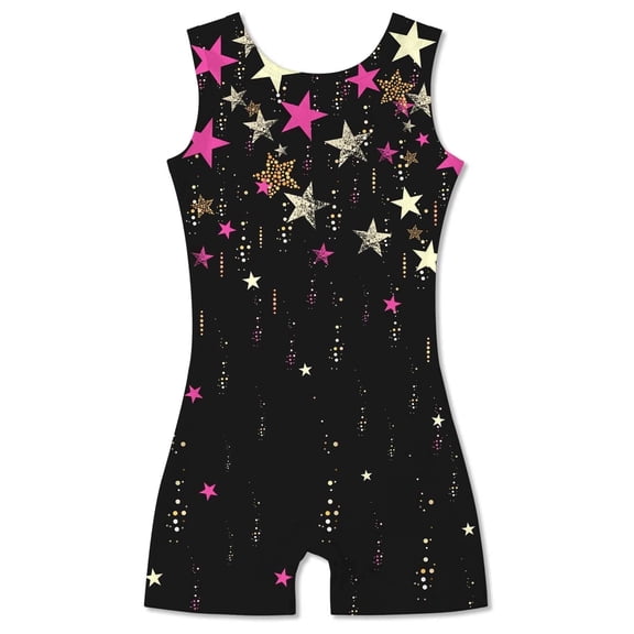 Aideaone Girls Gymnastics Leotards Toddler Unitard Biketard Clothes Cute Kid Dance Outfit 2-10T