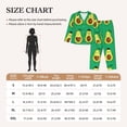 thumbnail image 4 of Picia Cartoon Fruit 1 Pattern Women’s Long-Sleeve Sleepwear Set - Soft 2-Piece Loungewear with Pockets, Comfy PJs for Relaxing Nights-Small, 4 of 7