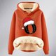 thumbnail image 4 of WILLBEST Sudadera con Capucha y Estampado Navideño de Mujer, con Espalda de Lana, Cálida, de Lana, Ideal para El Invierno Modelo 1188 X-Grande, 4 of 4