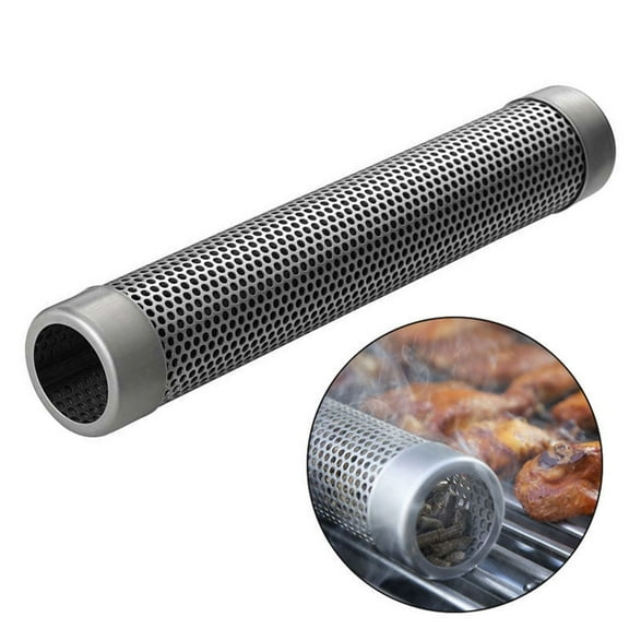 GETAJGHSD 1Pack Stainless Steel Pellet Tube Smoker for Hot Smoking Outdoor Enthusiasts