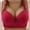 Red#2, variant on Viikei Women's Bra for Daily Use with Comfortable Fit,Woman's Embroidered Glossy Comfortable Breathable Bra Underwear No Rims Pink 38