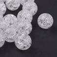 thumbnail image 3 of Transparent Acrylic Beads Crackle Round White about 12mm in diameter hole: 2mm about 500pcs/500g, 3 of 3