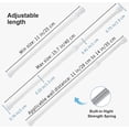 thumbnail image 3 of FZCHUN-4 Pcs Tension Rod, Short Tension Rod, No Drilling Small Tension Rods for Closet, Rustproof Spring Rod, Mini Tension Rods for Cabinets, Cupboard, Wardrobe Bars, Bookcase (White, 10-15.7 inch), 3 of 4