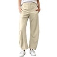 thumbnail image 2 of purcolt Womens Wide Leg Barrel Pants High Waisted Harem Pants Casual Breathable Travel Hiking Baggy Trousers with Pockets, 2 of 8