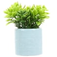 thumbnail image 3 of Miangastore Miniature Potted Plant Blue 1Set 1.8x1Inch Plastic Home Accessory, 3 of 8