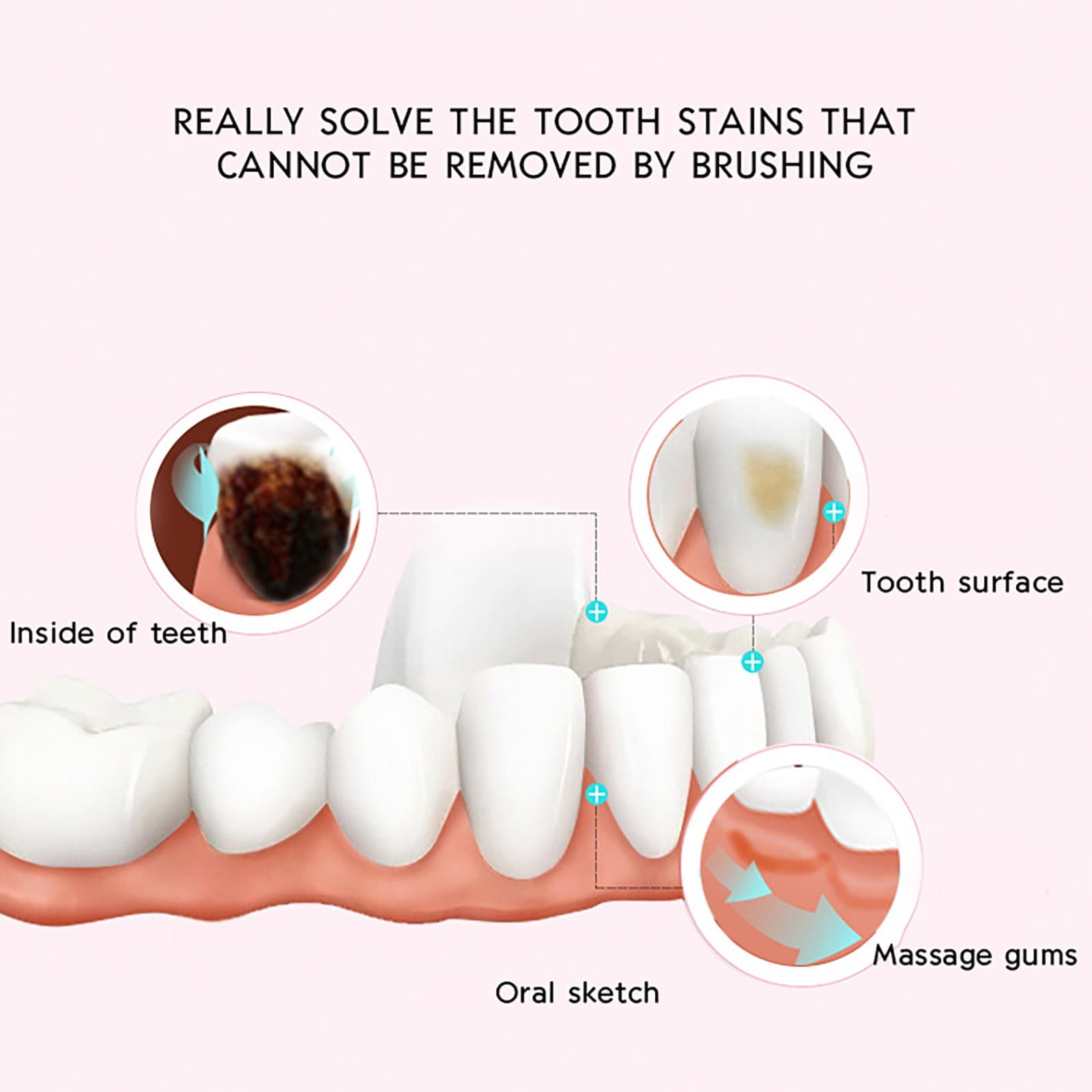 Kiplyki Electric Multi-function Tooth Polisher That Lightens The Tooth,3 Vibration Level