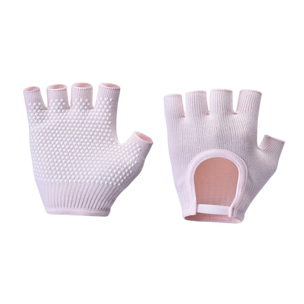 Guantes de entrenamiento de medio , guantes de para mujer para levantamiento de pesas, gimnasio, ciclismo y fitness. Rosa