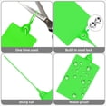 thumbnail image 4 of 100 Plastic Label Tags Water Proof Tags for Labeling Shipping Tags Security Tamper Seals Hanging Tags Writable Marker Ties Luggage Tags Storage Tag with One Marker Pen (Green), 9.8*2.56in, 4 of 4