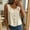 *Beige, variant on ClodeEU Women's Scoop Neck Button Down Sleeveless Tank Top,Casual Blouse for Summer Army Green,Women's Plus L