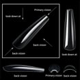 thumbnail image 3 of False Nail Tips, Super Long False Nails, 240 Pcs Clear False Nail Tips with 12 Sizes, Thin Natural Fit Nails for Women and Girls, Durable and Comfortable Artificial Nails Set, 3 of 5