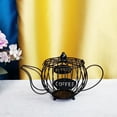 thumbnail image 6 of for Creative Coffee Capsule Storage Holder Wrought Iron Hollow Purple Clay Pot Shaped Organizer for Home Cafe Hotel Coff, 6 of 12