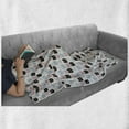 thumbnail image 5 of Cat Soft Flannel Fleece Blanket, Doodle Kitten Portraits Pets Meow Paws Childish Cartoon Style Design, Cozy Plush for Indoor and Outdoor Use, 50" x 70", Multicolor and Charcoal Grey, by Ambesonne, 5 of 5