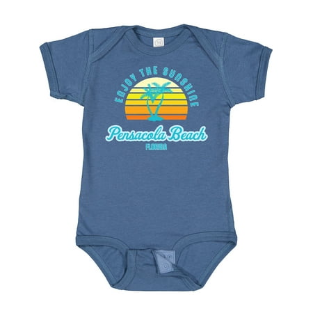 

Inktastic Summer Enjoy the Sunshine Pensacola Beach Florida in Blue Gift Baby Boy or Baby Girl Bodysuit