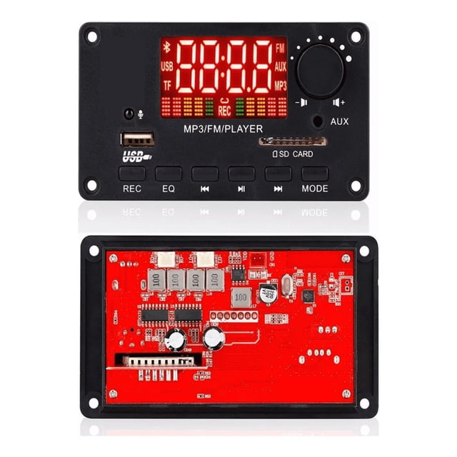 Modulo Reproductor De Audio Bluetooth Usb Sd Auxiliar 2*50w CONTROL Negro