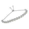 thumbnail image 2 of Sterling Silver 0.25ct TDW Diamond Bolo Bracelet (I-J,I3-Promo), 2 of 7