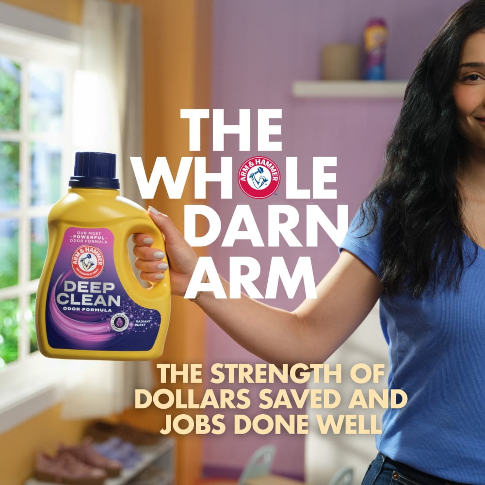 ARM & HAMMER Deep Clean Free & Clear Laundry Detergent Power Paks 32 ct - 3 Pack