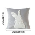 thumbnail image 3 of Jubipavy Cute Rabbits Pillow Cover Home SofaEmbroidered Pillow Car Waist Cover, 3 of 8