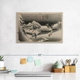 thumbnail image 5 of Elephant Stock Evening Snow At Kambara Wall Art - Horizontal Canvas Wall Art - Living Room Wall Decor - Nature Canvas - Gray And Black Decor By Utagawa Hiroshige - 12" x 8", 5 of 6