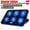 Luxury Black, variant on COOLCOLD A9 Gaming RGB Laptop Cooler 2 USB Ports 6 Fan Gaming Led Light Notebook Cooler For 13-18 Inch Stand For Laptop Macbook