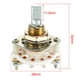 thumbnail image 2 of 1P7T 1Pole 7Throw Single Deck Band Channel Rotary Switch Selector with Knob, 2 of 4
