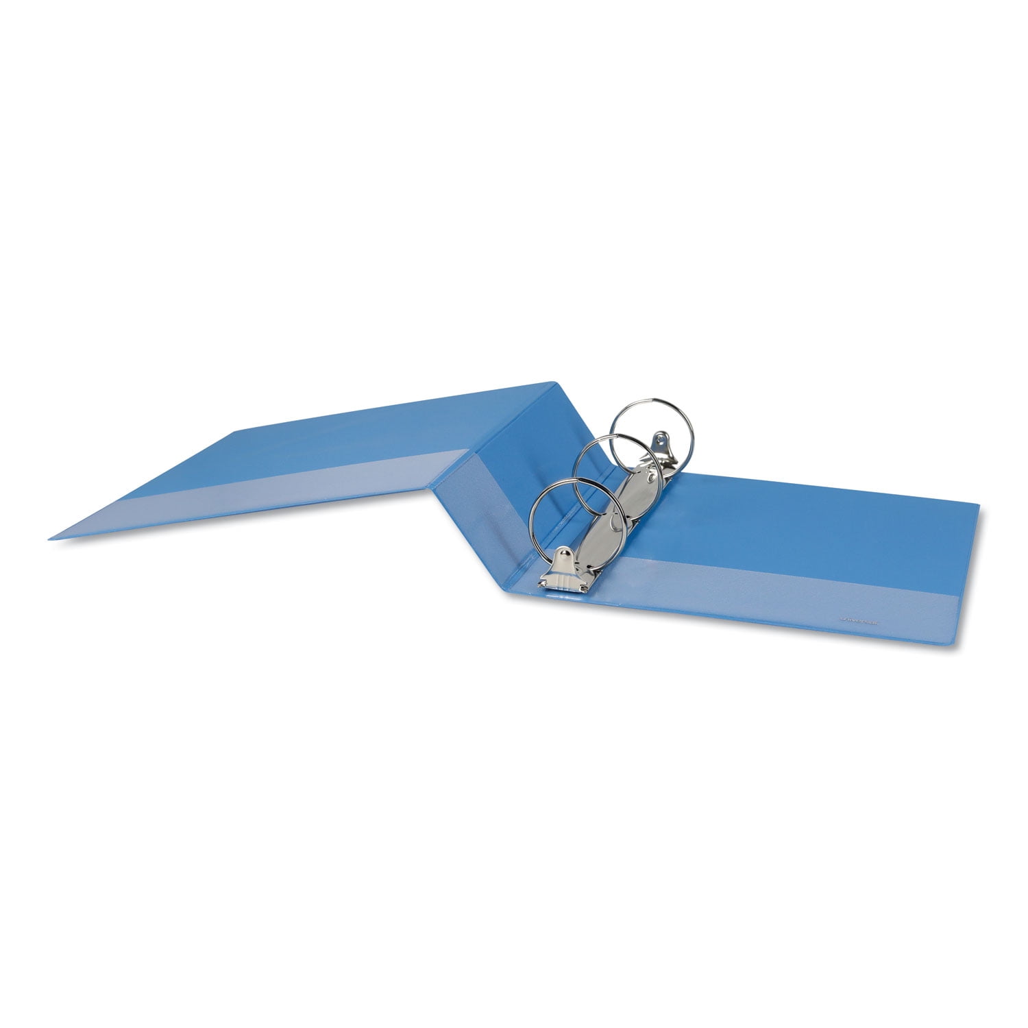 Universal Deluxe 3 Round Ring View Binder, 3" Capacity, 11x8.5, Light Blue
