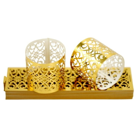 

20 Pieces Napkin Paper Decoration Napkin Holder for Banquet Wedding