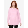 thumbnail image 5 of Woman Within Plus Size Perfect Long-Sleeve Crewneck Tunic, 5 of 6