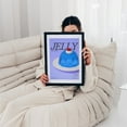 thumbnail image 5 of Blue Jelly - Typography Pop Art Kitchen Decor Modern Art Fruit Surrealism Black Framed Wall Art Print 20 x 30 inches, 5 of 7