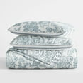 thumbnail image 4 of Lightweight Reversible Quilt Sets in Dusk Blue Jacobean Patterned Coverlet for Twin/Twin-XL Size Beds by Comfort Canopy, 4 of 18