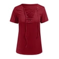 thumbnail image 3 of Sngxgn Women's T Short Sleeve Cotton Crewneck T-Shirt(,XXXXL), 3 of 6