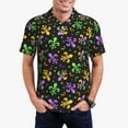 thumbnail image 5 of Wukai Mardi Gras Carnival4 Men’s Polo Shirts,Quick-Dry Athletic Shirt,Classic Fit Shirts-Small, 5 of 8