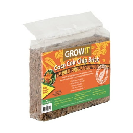 Hydrofarm Grow!T Coco Coir Chip Brick (Best Coco Coir For Cannabis)