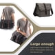 thumbnail image 5 of Mujeres Hombres Bolso Bolso Libro de la cámara Billetera de almacenamiento Crossbody Pack Gran capacidad Camping Flap Messenger Bolsos múltiples bolsillos gris pequeño Methold AP004585-08, 5 of 6