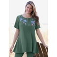 thumbnail image 4 of Woman Within Plus Size Embroidered Thermal Tunic, 4 of 6