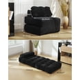 thumbnail image 2 of Single-size portable foldable sleeper chair sofa cama con pillow-ideal para para small spaces easy to store negra, 2 of 7