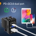 thumbnail image 5 of 2X 12V-24V Salida USB Dual Quick Charge 3.0 & PD Puerto USB C Cargador Enchufe Adaptador de Corriente para AutomóVil Marine Truck-A, 5 of 5