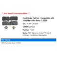 thumbnail image 2 of Front Brake Pad Set - Compatible with 2006 Mercedes-Benz CLS500, 2 of 2