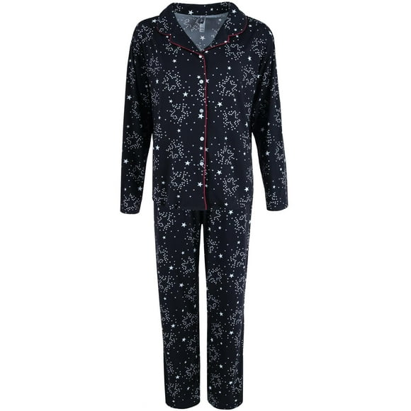 PJ Couture Ensemble de Pyjama à Imprimé d'Étoiles (Grande Taille pour Femmes)