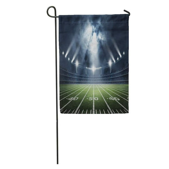 POGLIP Field American Soccer Stadium 3D Rendering Light Game Ball Arena Fan Garden Flag Decorative Flag House Banner 28x40 inch