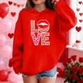 thumbnail image 3 of RXMEKW Heart Print Full-Zip Hooded Sweatshirt for Boys And Girls In Medium And Large With Pockets, 3 of 8