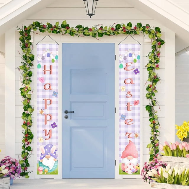 Cute Easter Couplets With Egg And Rabbits Motifs Festal Home And Venue Decorations