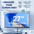 thumbnail image 2 of Magnetic Privacy Screen for Frameless Computer Monitor 27 Inch 16:9 Aspect Ratio,Hanging Blue Light Screen Protector Eye Protection Anti-Spy Shield,, 2 of 7