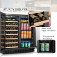 thumbnail image 5 of Lanbo 76 Can 31 Bottle Under Counter Dual Zone Wine Refrigerator and Beverage Cooler 30 inch Width, 5 of 16