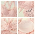 thumbnail image 4 of lanema Women Camisole Crop Top Backless Strappy Butterfly Lace Padded Bra Underwear, 4 of 18