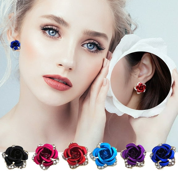 Jacenvly 2024 Earrings for women Pearl Earrings Temperament Size Pearl Earrings Jewelry Organizer Gold