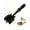 Black, variant on Meat Chopper for Ground Beef, 3-in-1 Handheld Kitchen Tool with Heat Resistant Scraper and Mixing Shovel, Manual Hamburger Smasher and Potato Masher, Dishwasher Safe