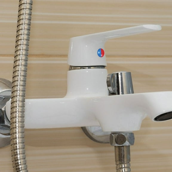 Hemobllo 5Pcs Universal Kitchen Sink Faucet Hole Covers Easy Install Hot Cold Marked