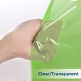 thumbnail image 5 of Yiannan Clear Green PEVA Shower Curtain Liner, Rustproof Grommets, Waterproof, 3 Magnets，71x72, 5 of 7